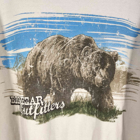ジョージ GEORGE BIG BEAR フロントプリント クルーネックスウェット メンズ import:XL